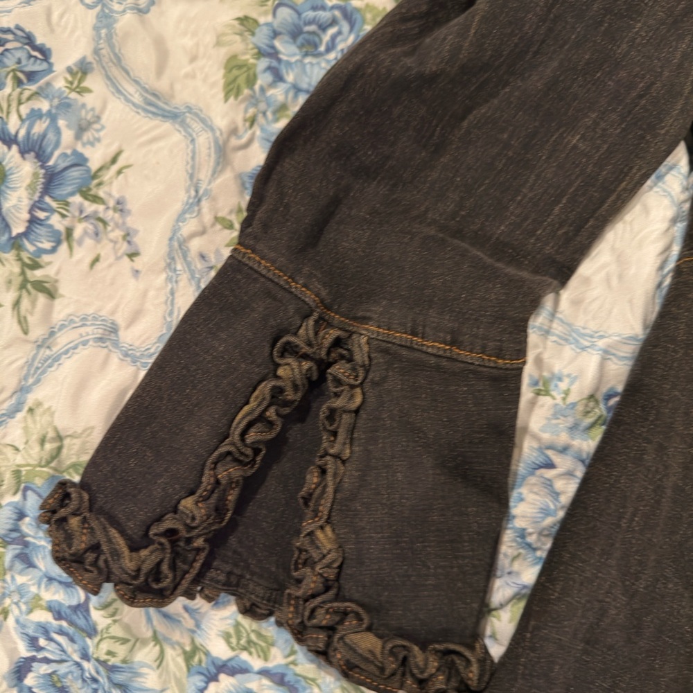 Mimi Maternity Long Sleeve Jean Dress‎ - Picture 4 of 6
